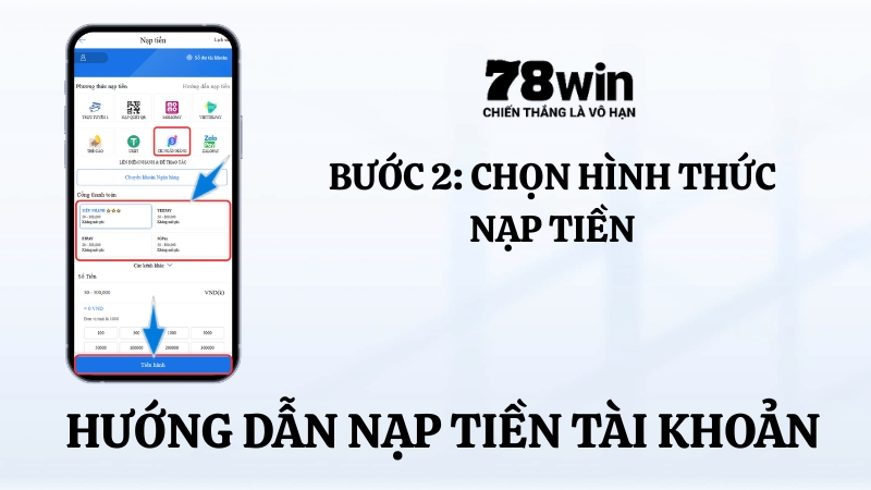 Nạp Tiền 78WIN – Vào Mục Quản Lý Tài Khoản